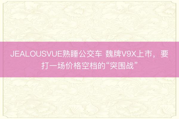 JEALOUSVUE熟睡公交车 魏牌V9X上市，要打一场价格空档的“突围战”