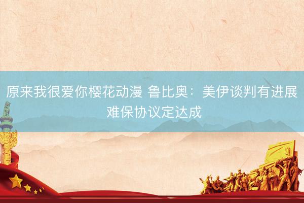 原来我很爱你樱花动漫 鲁比奥：美伊谈判有进展 难保协议定达成